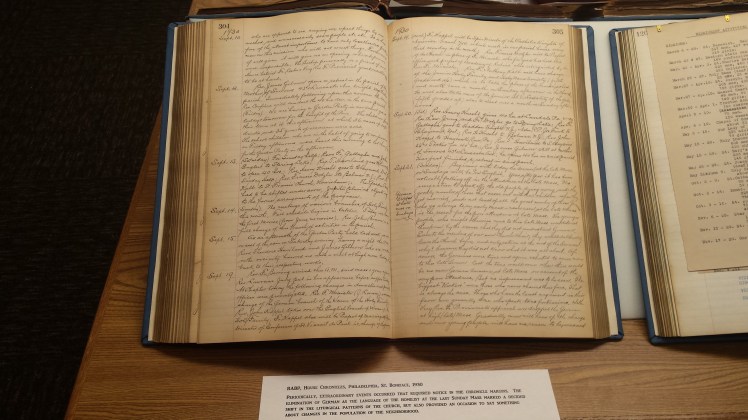 handwritten bound chronicle